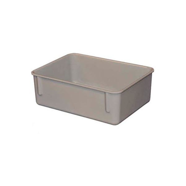 Mfg Tray Nestable Storage Tote, 11-3/4 in L x 8-3/4 in W x 4-1/8 in H, Gray, Fiberglass 9201085136 - main